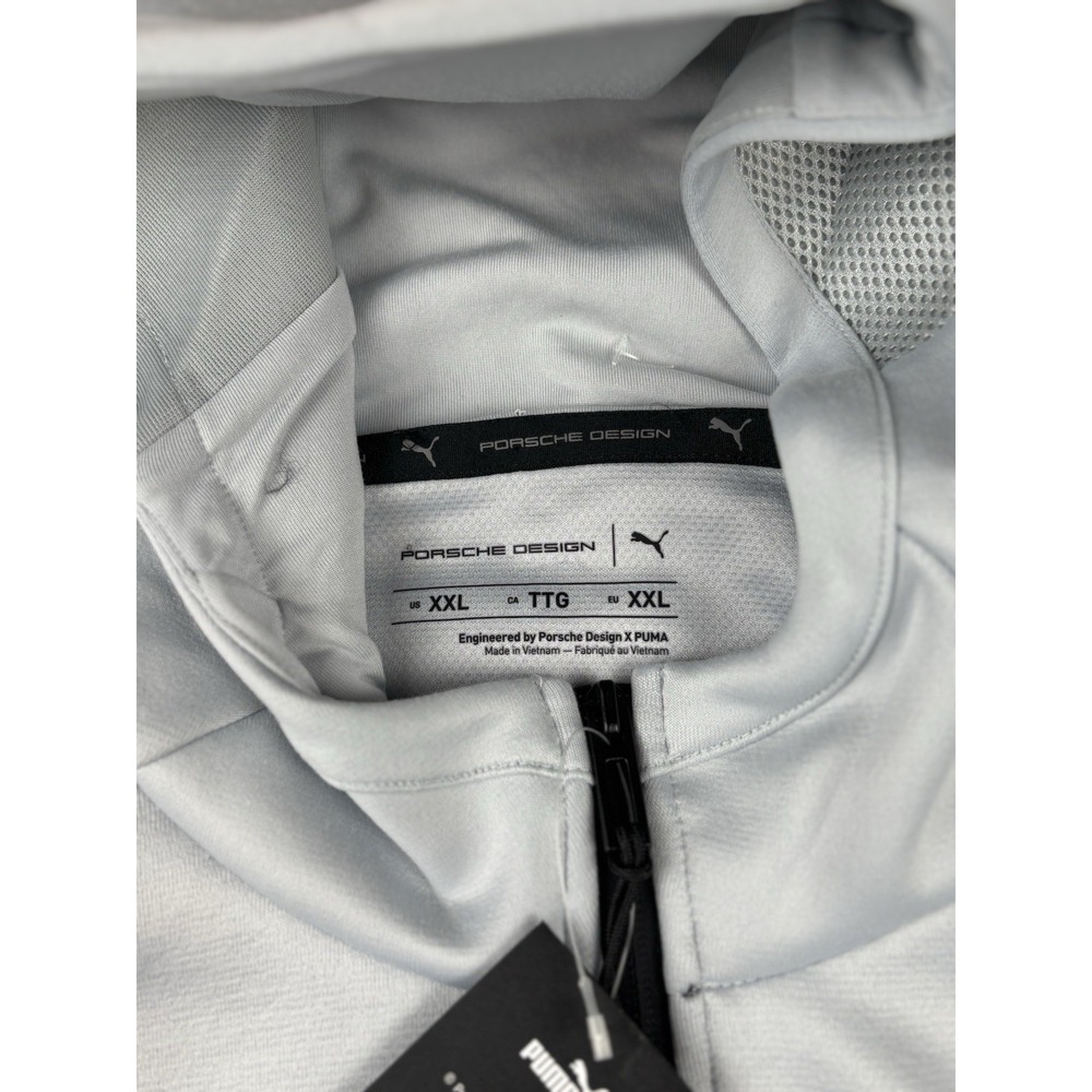 Puma X Porsche Design Hoodie Swear Jacket In Frozen Gray 629479-05 Size XXL - Picture 2 of 8
